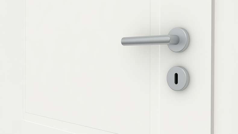 planeo design interior door VELA Lallu 2 white lacquer 9010 corner edge | lacquered - 1985 x 610|735|860|985 mm
