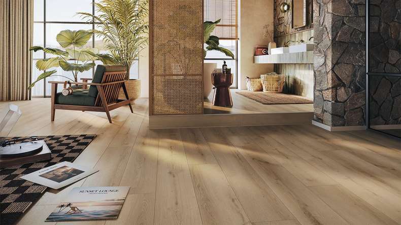 MEISTER Rigid vinyl flooring RL 600 S - 20217 Chapman stick | Impact sound insulation integrated (400052-1830225-20217)