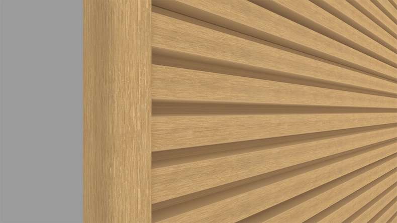 planeo LINEA Slim – WPC CoEx cladding, Sand, 2900 x 215 mm