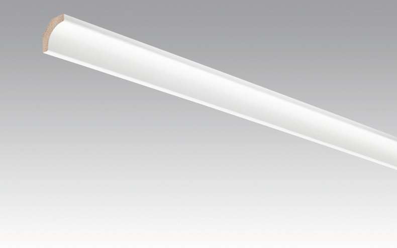 MEISTER skirting boards coved white paintable DF 2222 - 2380 x 22 x 22 mm (200034-2380-02222)