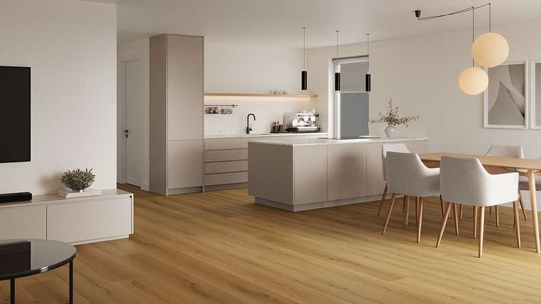 Lys&Land Rigid Klick Vinyl - Fjordline XL Oak Noblesse 1.83m long XL plank | integrated footfall sound insulation (SP183-08)