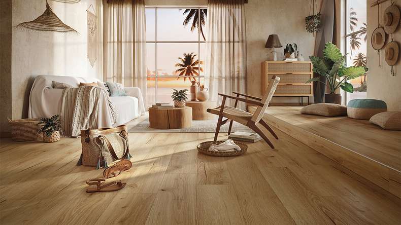 MEISTER design flooring Rigid Vinyl RD 200 S - 20081 Sunset lounge | Impact sound insulation integrated (400047-1220230-20081)