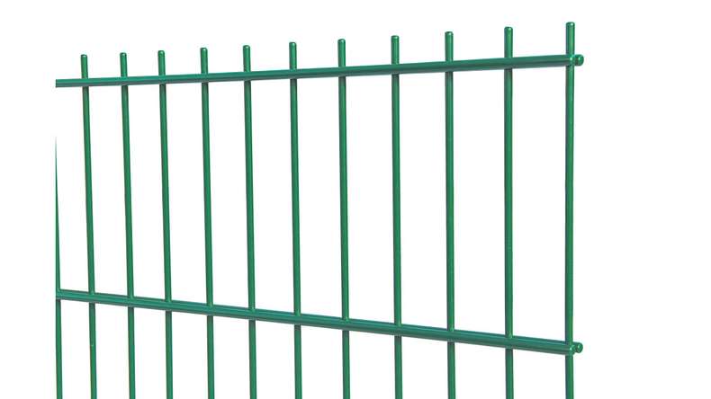 Double-rod fence light 6/5/6 - width 2510 mm RAL 6005 Moss green