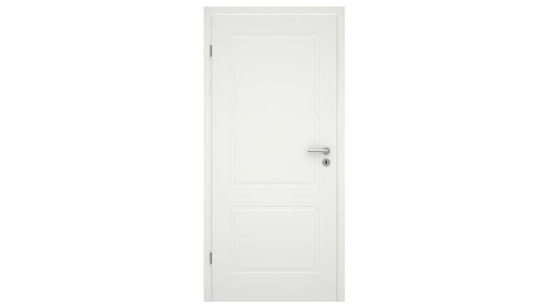 planeo design interior door VELA Lallu 2 white lacquer 9010 corner edge | lacquered - 1985 x 610|735|860|985 mm