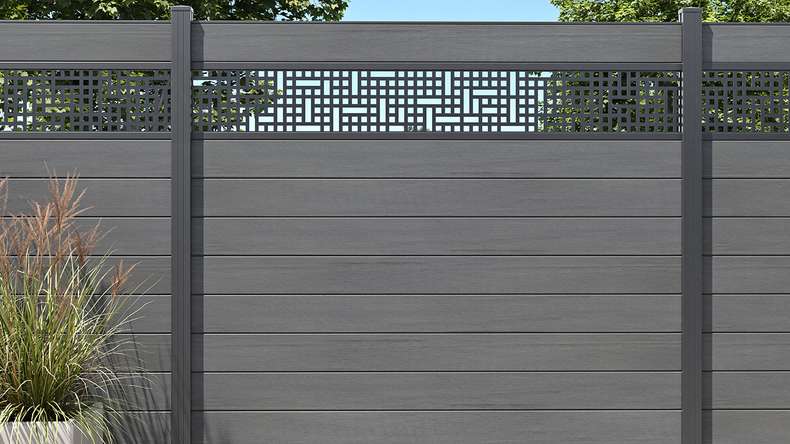 planeo Solid - design insert Flake Alu 15 anthracite powder-coated