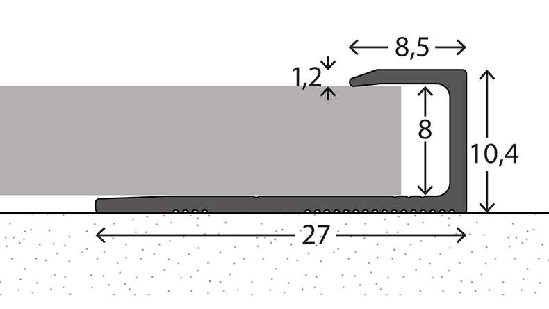 planeo end profile 941 - 270 cm