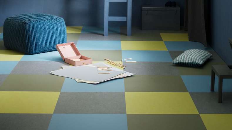 planeo click linoleum flooring Linoklick - Eternity 30x30cm - 333866