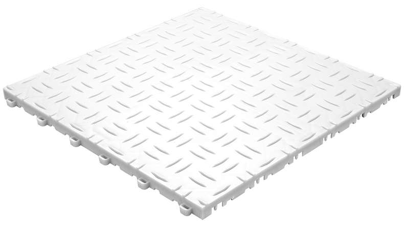 planeo click tile Grip - white - 6 pcs - 0.96m²