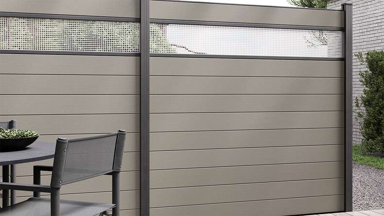 planeo Solid - Square Fence Grey