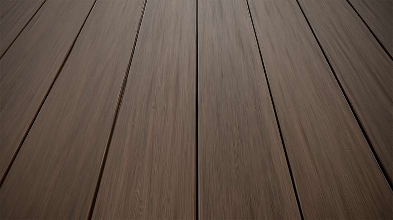 planeo AntikWood WPC decking board solid - brown 3m antique aged