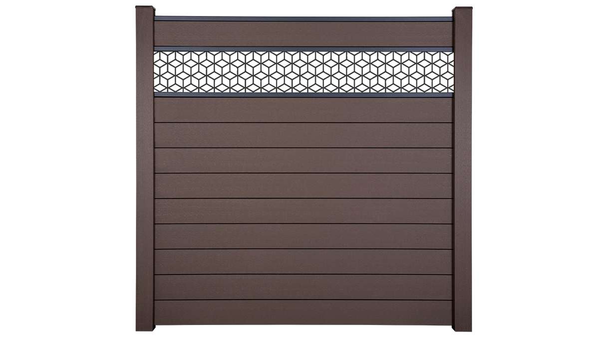 planeo Gardence Strong - BPC plug-in fence Cube Terra 180 x 180 cm