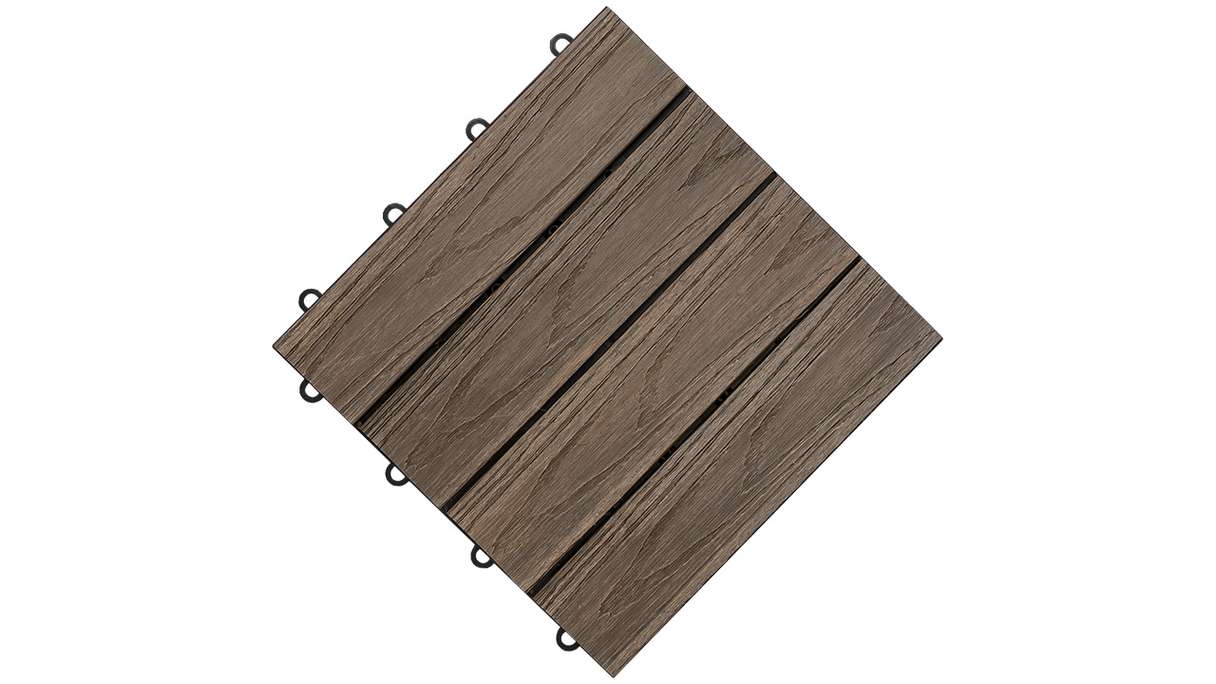 planeo click tile WPC 3D - brown