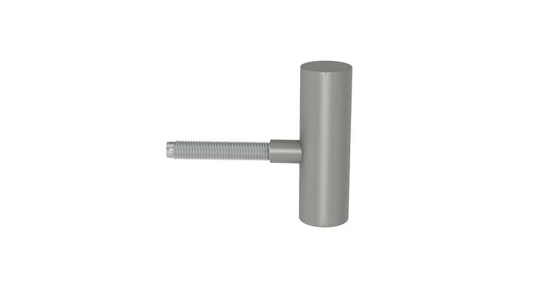 planeo door hinge standard 2-piece nickel-plated (2 pcs.)