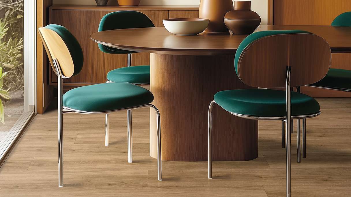Gerflor Klick Vinyl Rigid - Creation 55 Clic Acoustic Quartet Honey | Impact sound insulation integrated (61240870)