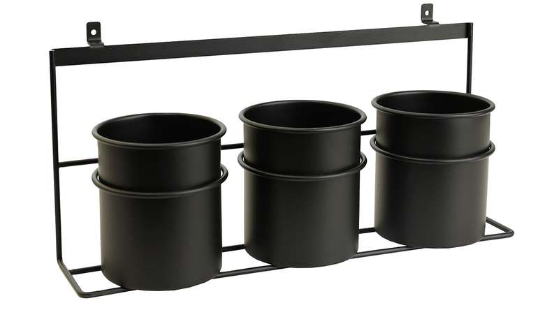 planeo storage - black 3 pcs. Cup with holder