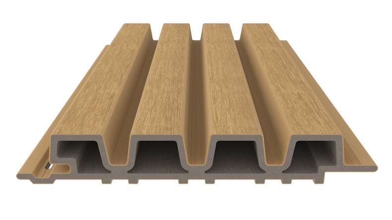planeo LINEA Slim – WPC CoEx cladding, Sand, 2900 x 215 mm
