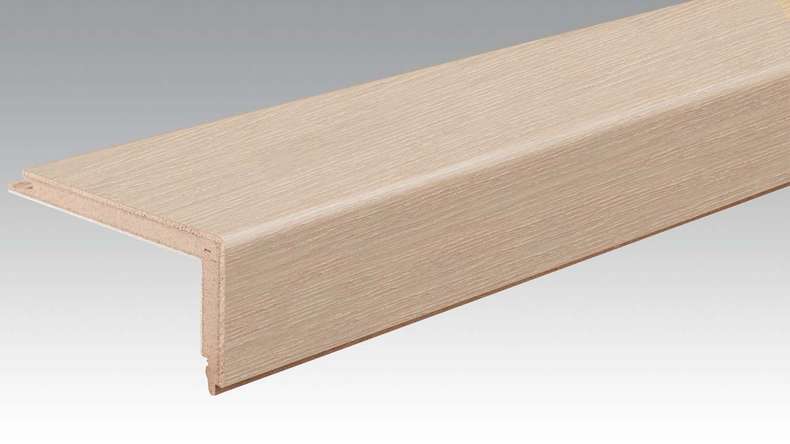 planeo Parquet stair nosing profile L-Profile - Lively Oak Crema white limed (PMTL-4109)