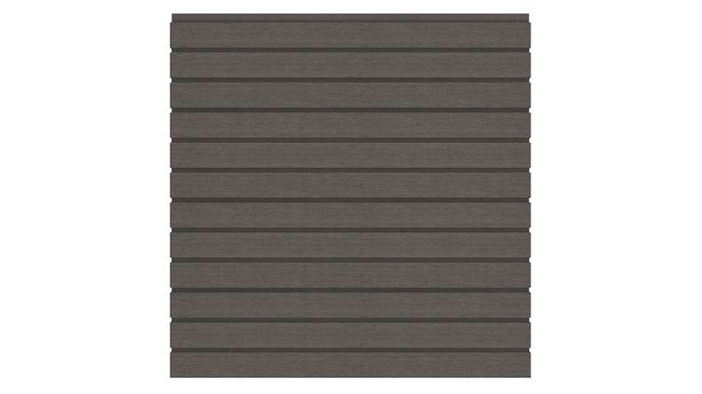 planeo LINEA - WPC CoEx Rhombus plug-in fence dark grey 176 x 183