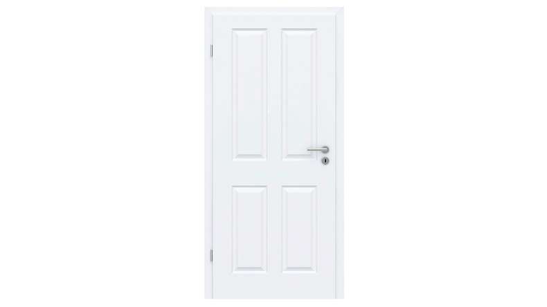 planeo country house interior door PUREA Casa 4 white lacquer 9003 design edge | lacquered - 1985 x 610|735|860|985 mm
