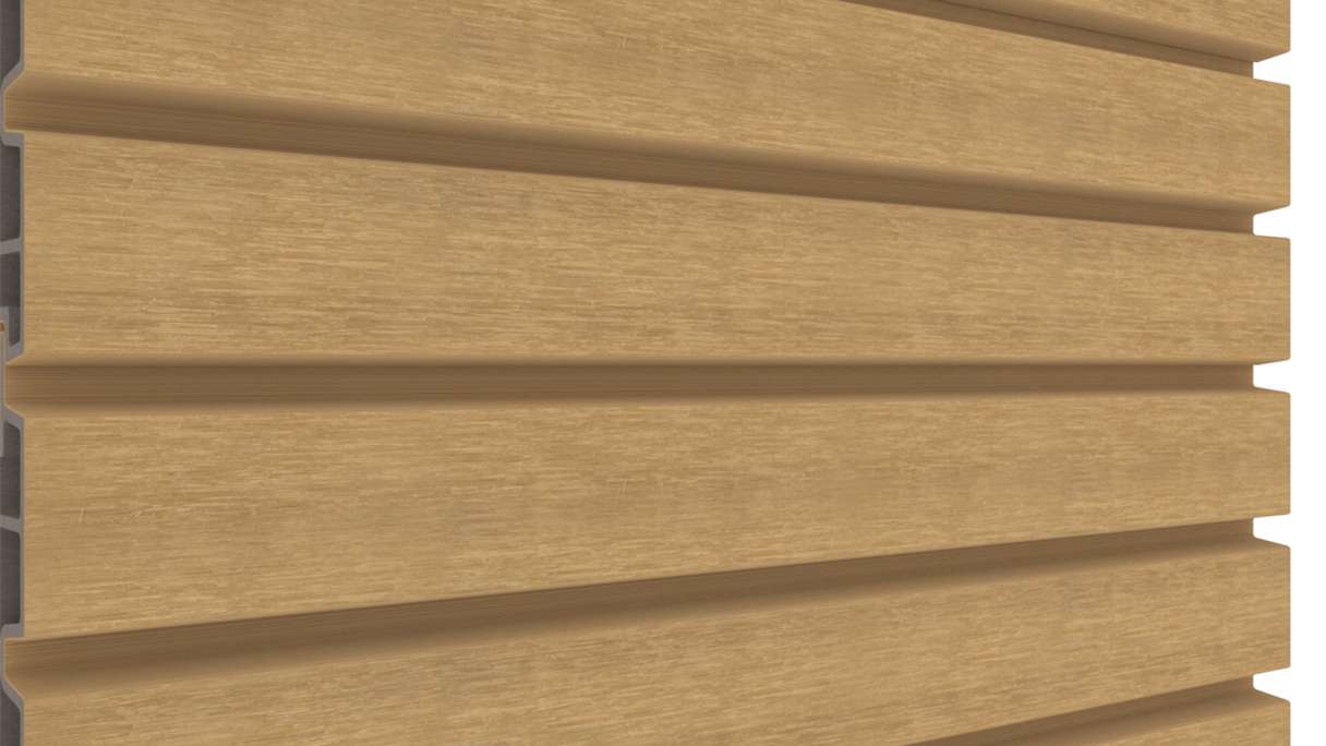 planeo LINEA Wide – WPC CoEx cladding, Sand, 2900 x 181 mm