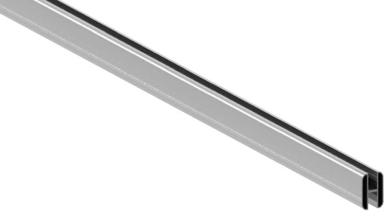 planeo H-profile 180 cm silver grey