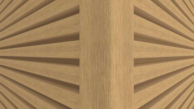 planeo LINEA Slim – WPC CoEx cladding, Sand, 2900 x 215 mm