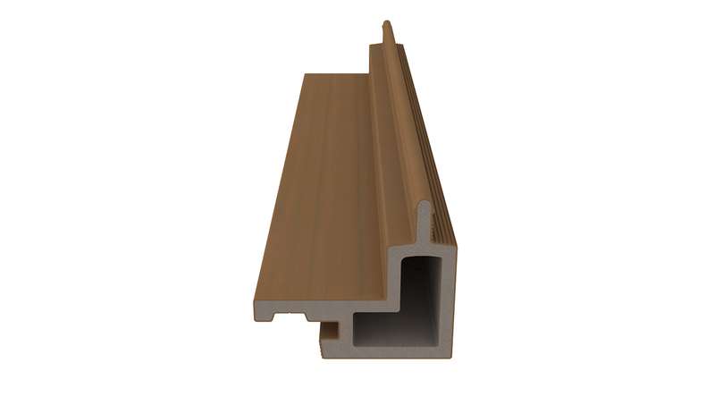 planeo LINEA – WPC CoEx external corner, Burma Teak, 2900 x 62 x 55 mm