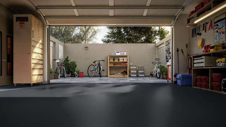 Gerflor garage flooring – R-Tile 9004 Black (39579004)