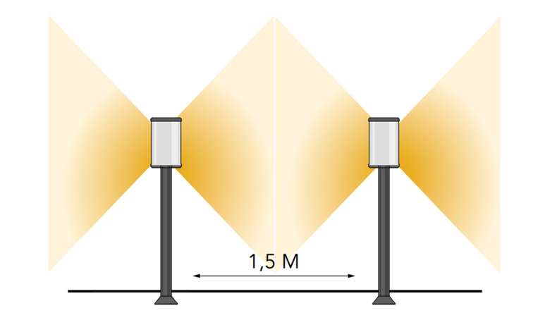 planeo Garden lighting 12V - LED floor lamp Eros Lo H 550 mm - 3,5W 280 Lumen