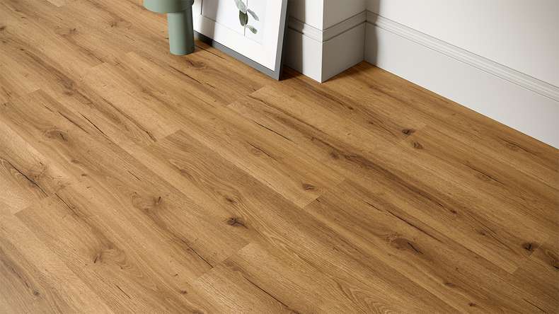 planeo Rigid Click Vinyl - SolutionX 2in1 Oak Natural Rustic | Impact sound insulation integrated (ECF-0092)
