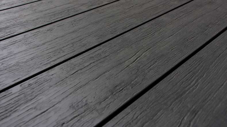 planeo TitanWood - solid plank dark grey antique aged/brushed