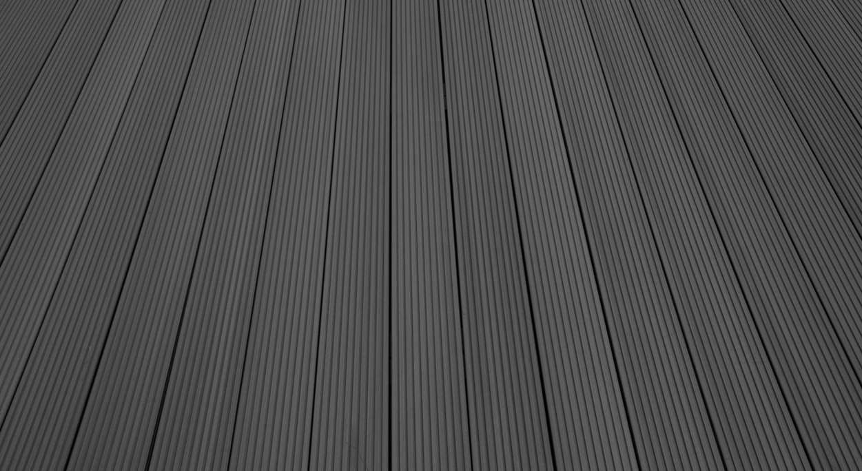 Complete set TitanWood 3m solid plank grooved structure dark grey 21m² incl. aluminium-UK