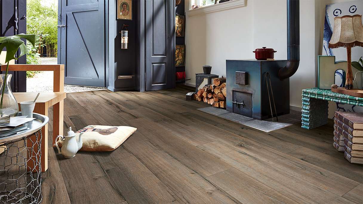 MEISTER design flooring MeisterDesign. next DD 500 S - 06986 Old wood oak clay grey | Impact sound insulation integrated (400054-1287220-06986)