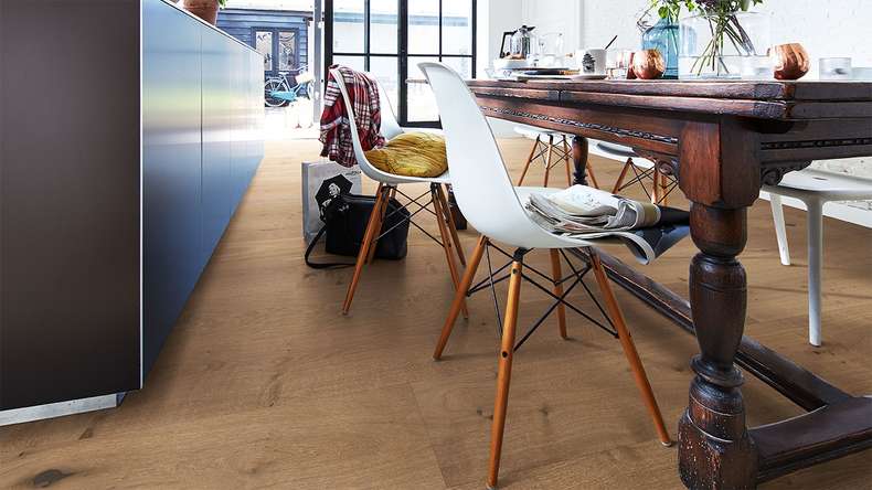 MEISTER Lindura wood flooring HD 400 - 08905 Oak authentic greige natural oiled 2200 x 270 x 11 mm (500213-2200270-08905)