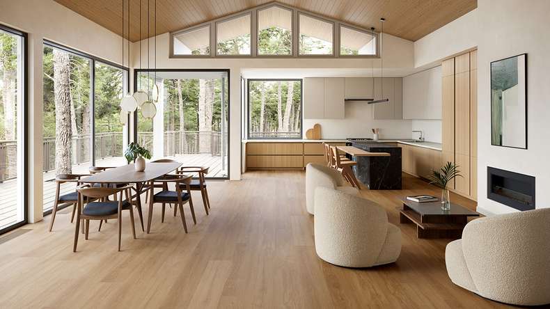 planeo WPC click vinyl - PUREtec MAX 70 EIR Warm Light Oak | Impact sound insulation integrated (RP-A50-8)