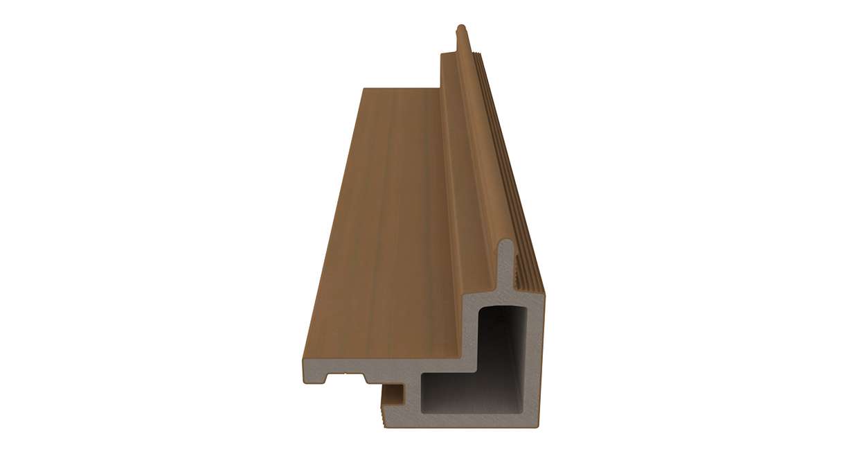 planeo LINEA – WPC CoEx external corner, Burma Teak, 2900 x 62 x 55 mm