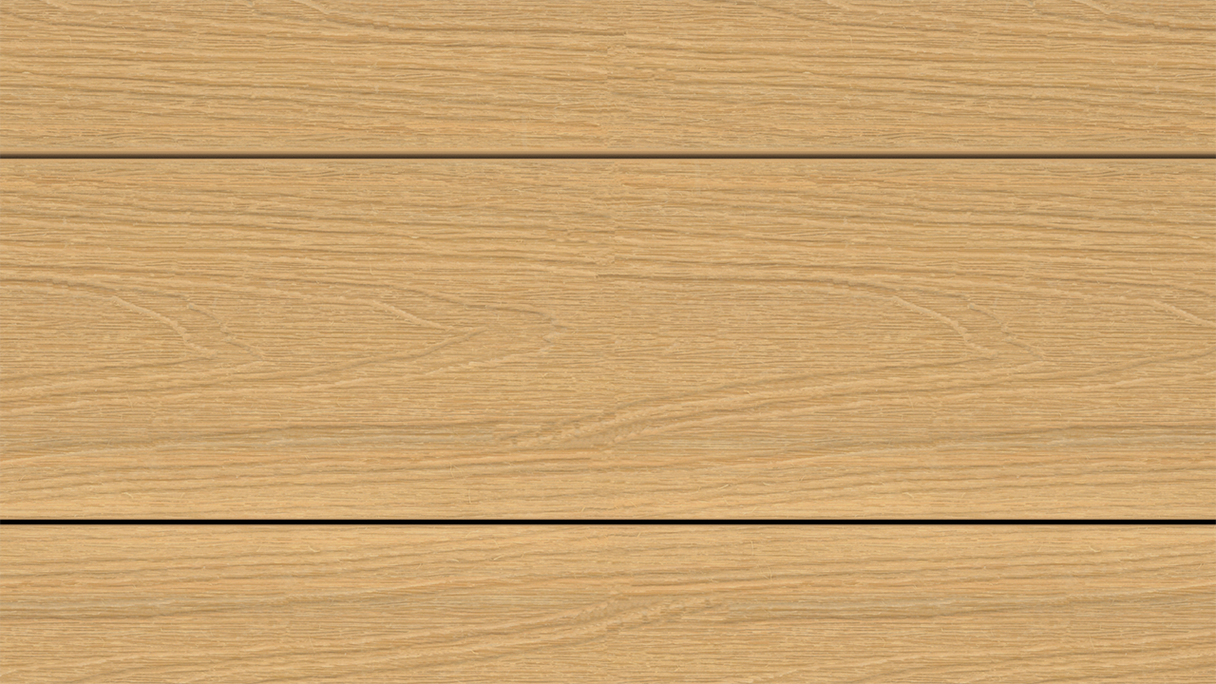 planeo UNIDeck – WPC CoEx-coated decking board, Sand, 3 m – textured/smooth brushed
