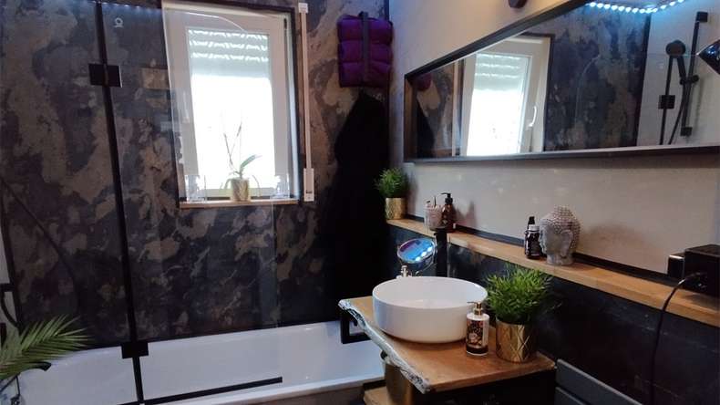 planeo EVOLITH Slate&Stone - Natural stone wall cladding Terracrust 1220 x 610 mm
