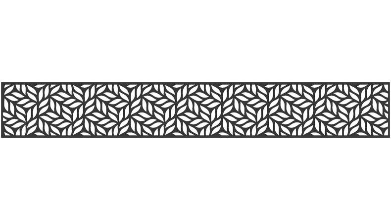 planeo Gardence – Designer insert 1800 x 300 x 1.5 mm, anthracite