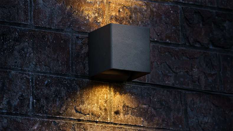 planeo garden lighting - LED wall light Ixion Small 230V - 6W 724 lumen