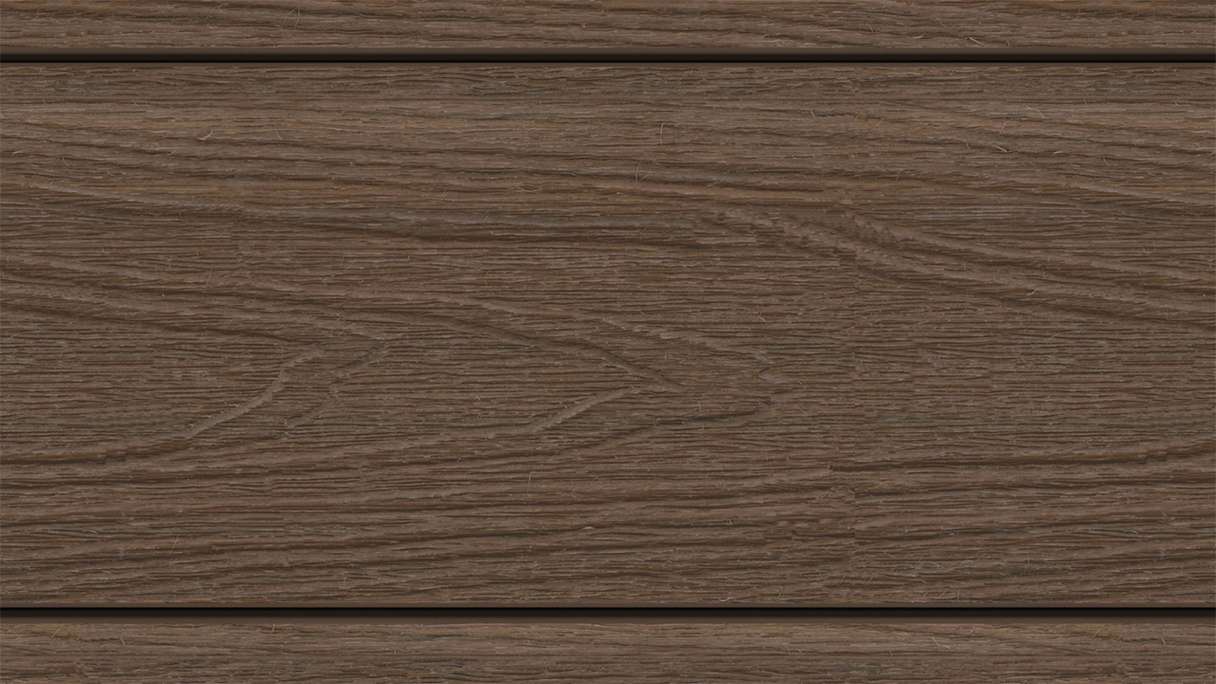 planeo MAXLine Nature - WPC CoEx coated XL decking board hollow chamber - Ipe Brown 3m textured/smooth brushed