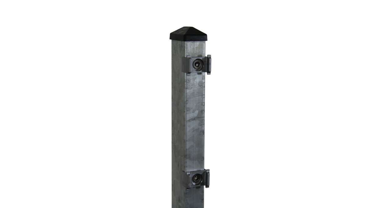 Fence post type P Hot-dip galvanised for double bar fence