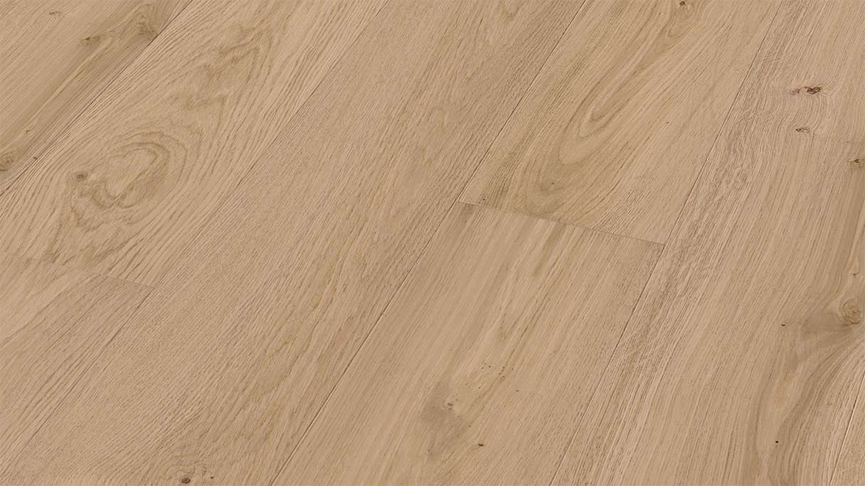 MEISTER Lindura wood flooring HD 400 - 08935 Oak vivid cream ultra matt lacquered 2200 x 205 x 11 mm (500214-2200205-08935)