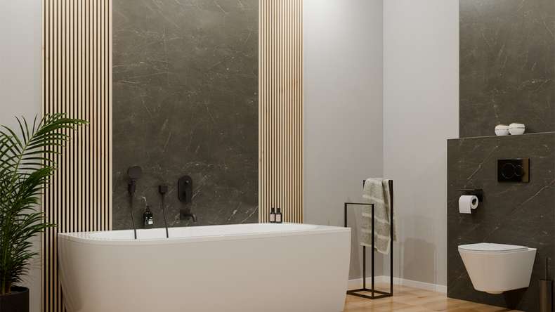 planeo wall cladding SPC - CeraRock Tile Black Slate 120 x 60 cm
