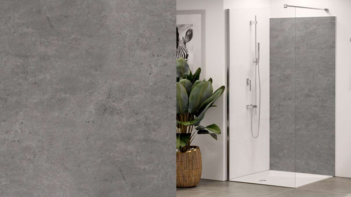 Planeo Wallboard - Concrete Dark Grey Matt - various formats
