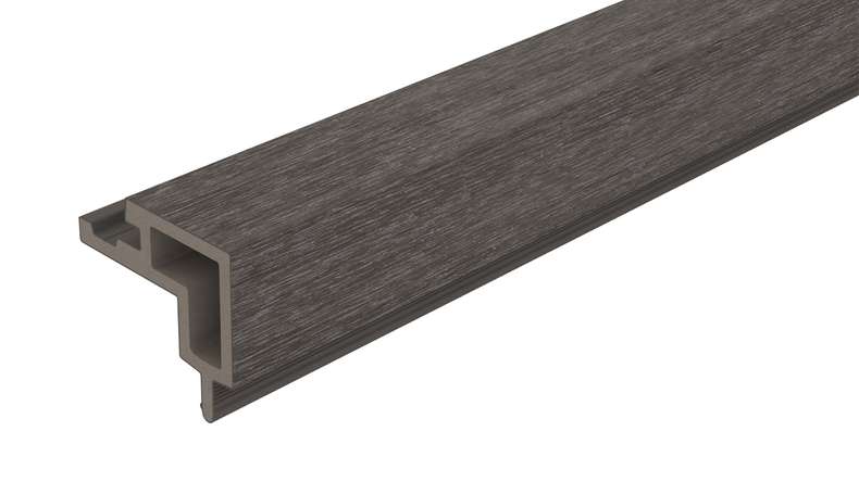 planeo LINEA – WPC CoEx external corner, dark grey, 2900 x 62 x 55 mm
