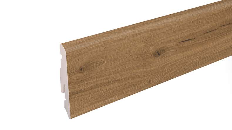 planeo skirting board SolutionX 2in1 - 2400 x 14 x 58 mm natural rustic oak (SL0092)