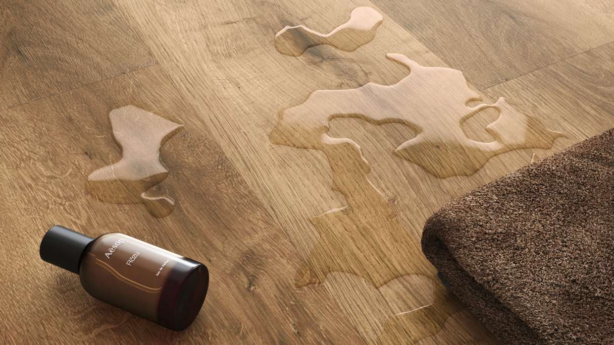planeo Rigid Click Vinyl - SolutionX 2in1 Oak Natural Brown | Impact sound insulation integrated (ECF-0086)