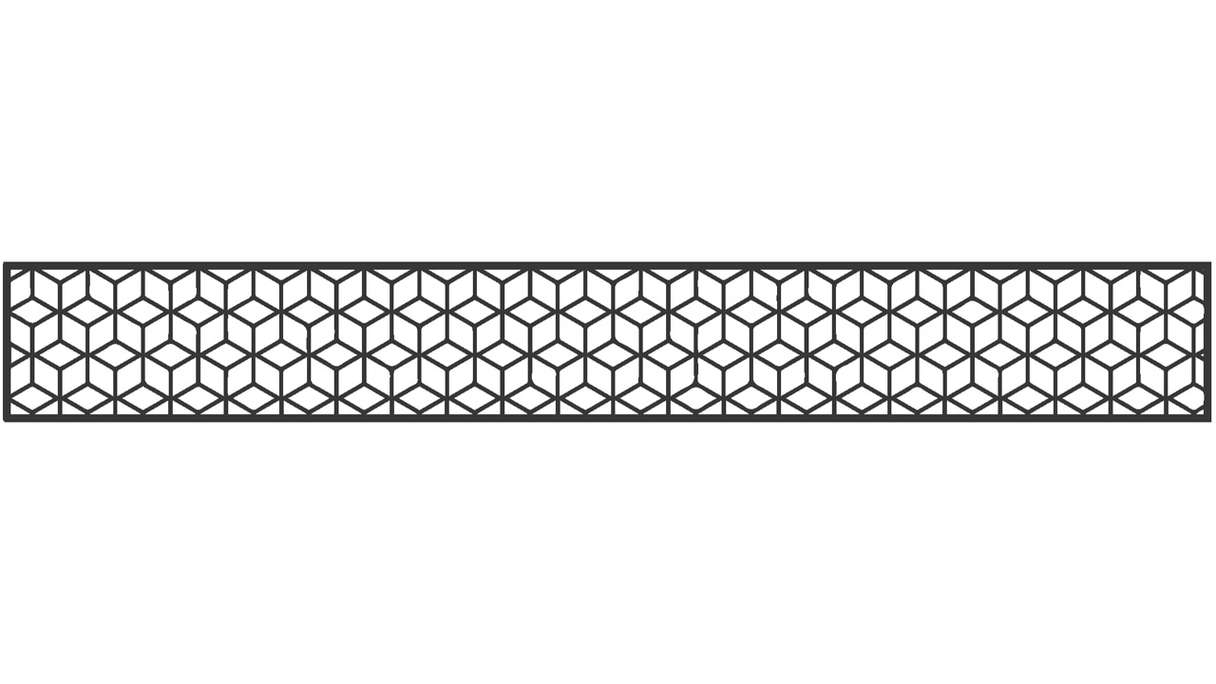 planeo Gardence – Designer insert 1800 x 300 x 1.5 mm, anthracite