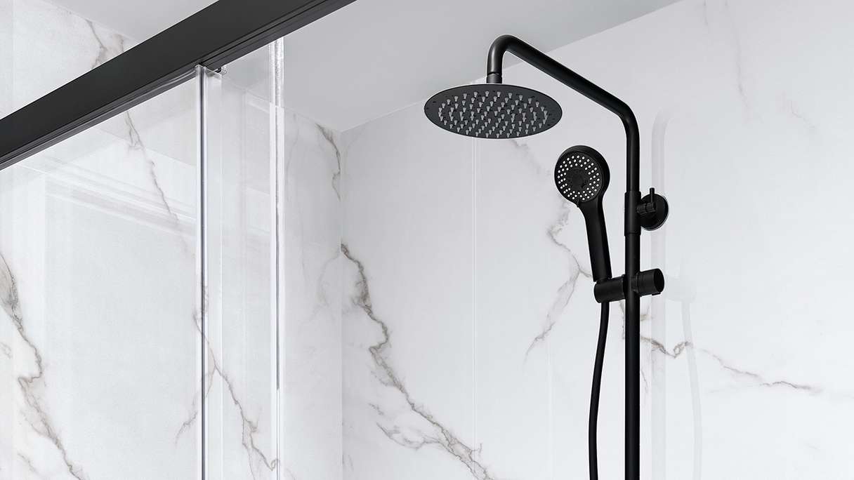 planeo StrongWall - Plastic wall panelling XL Trapanesi 260 x 90 cm high gloss